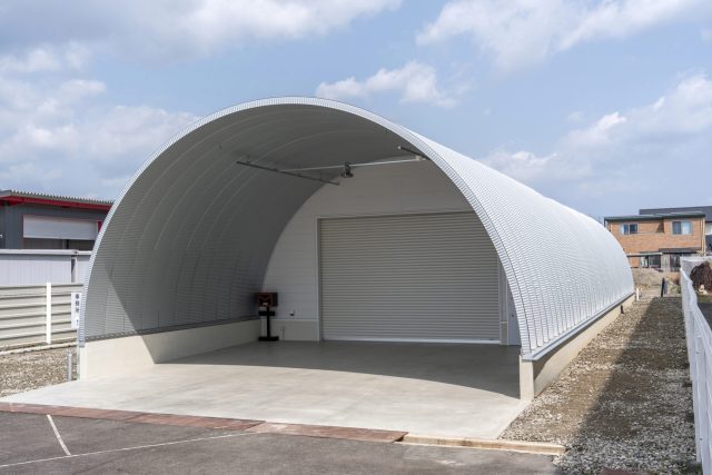 三重県松阪市のスチールアーチ事務所兼倉庫｜機能性を追求 イメージ10